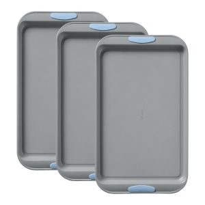 Pyrex® Metal Bakeware 3-Piece Large Cookie Sheet Set in Cerulean