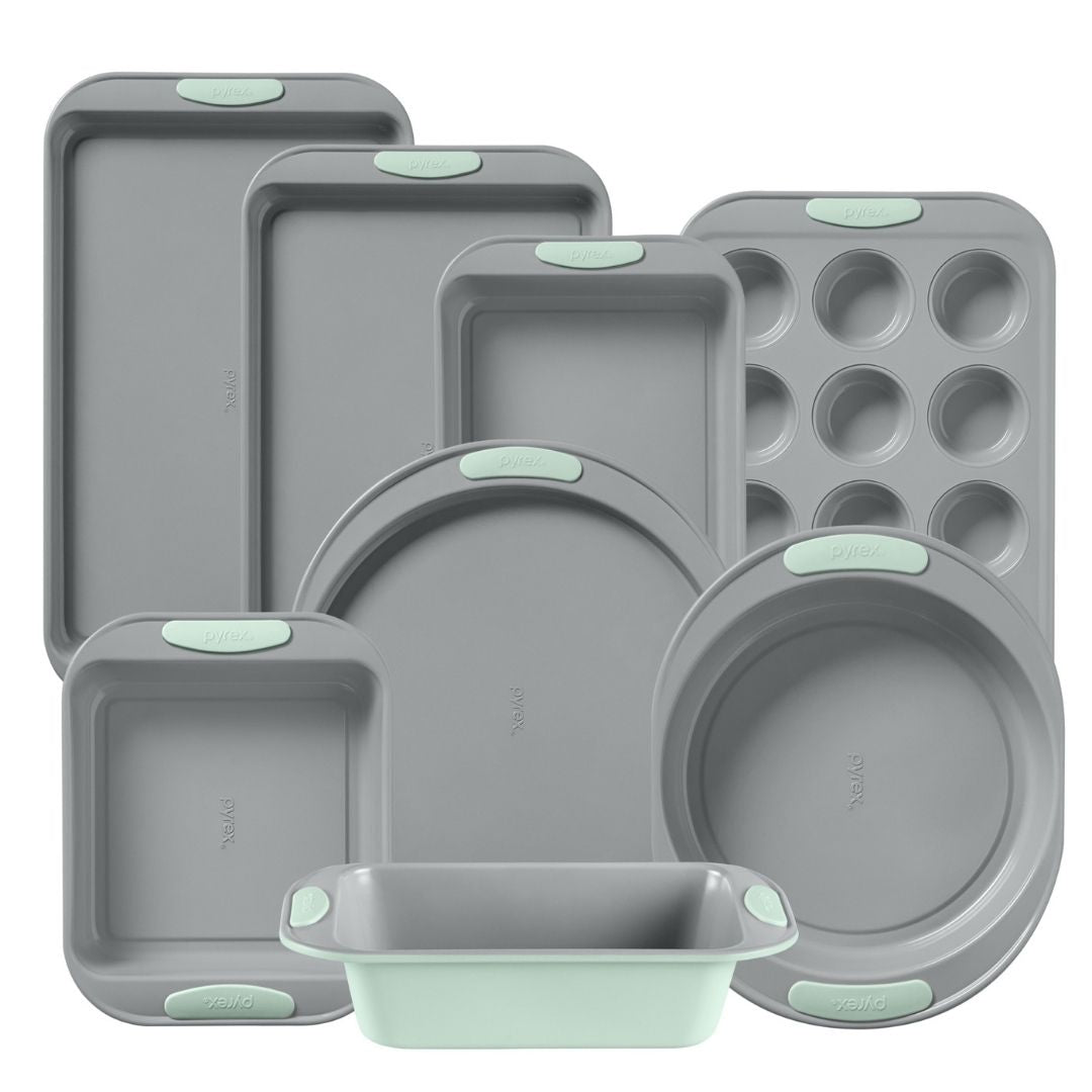 Pyrex® Metal Bakeware 8-Piece Set in Sage