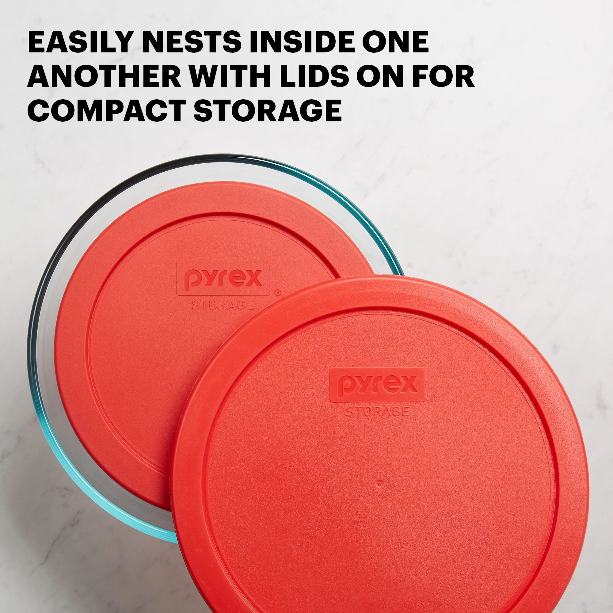 Pyrex® Simply Store® 4-piece Round Glass Storage Set - Image 6
