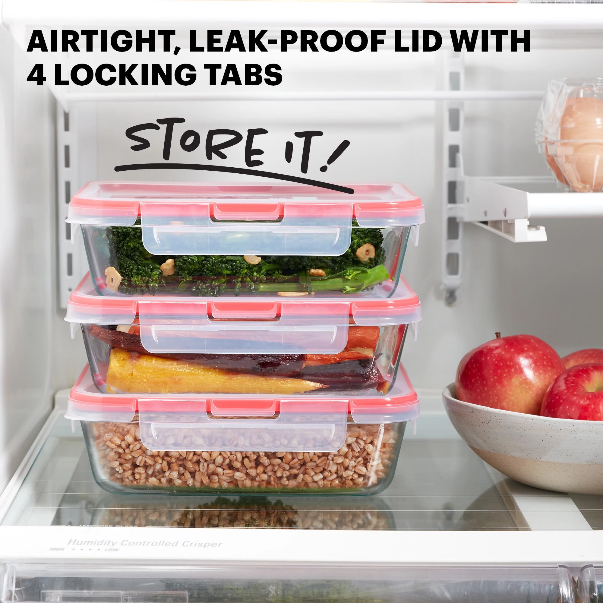 Pyrex® FreshLock™ 6-piece Glass Storage Set - Image 3
