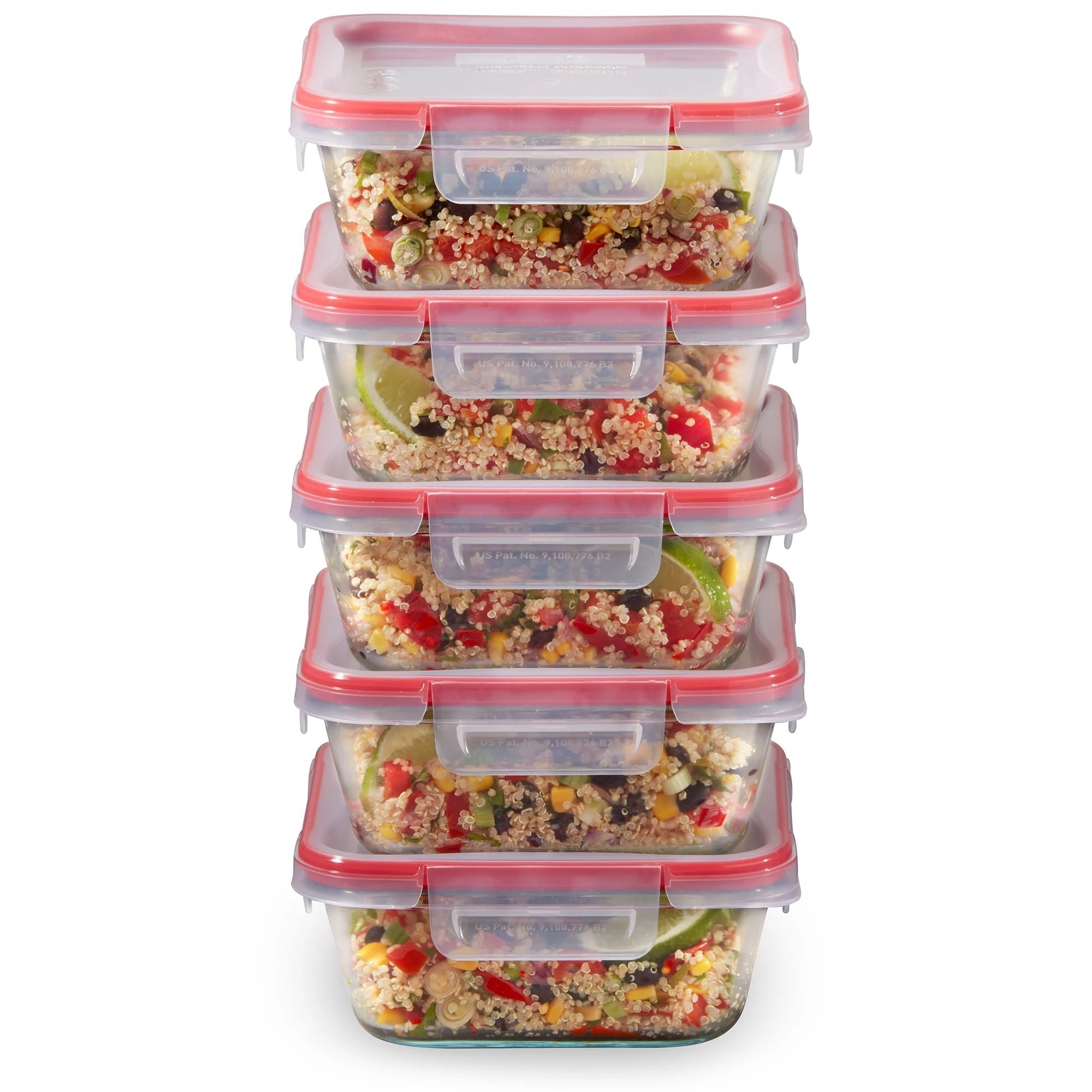 Pyrex® Freshlock™ 10-piece Meal Prep Glass Storage Set - Image 2