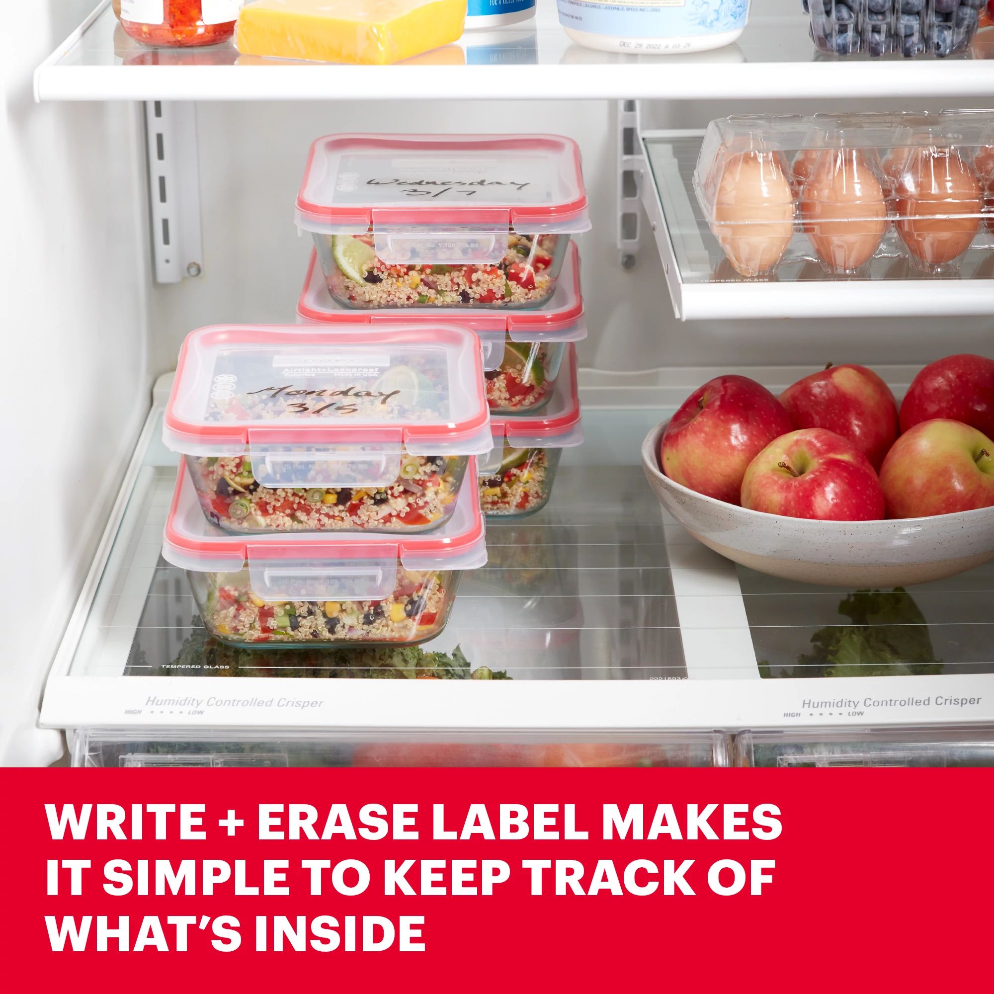 Pyrex® Freshlock™ 10-piece Meal Prep Glass Storage Set - Image 5