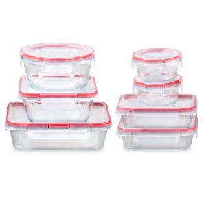 Pyrex® FreshLock™ 14-piece Mixed-Size Glass Storage Set