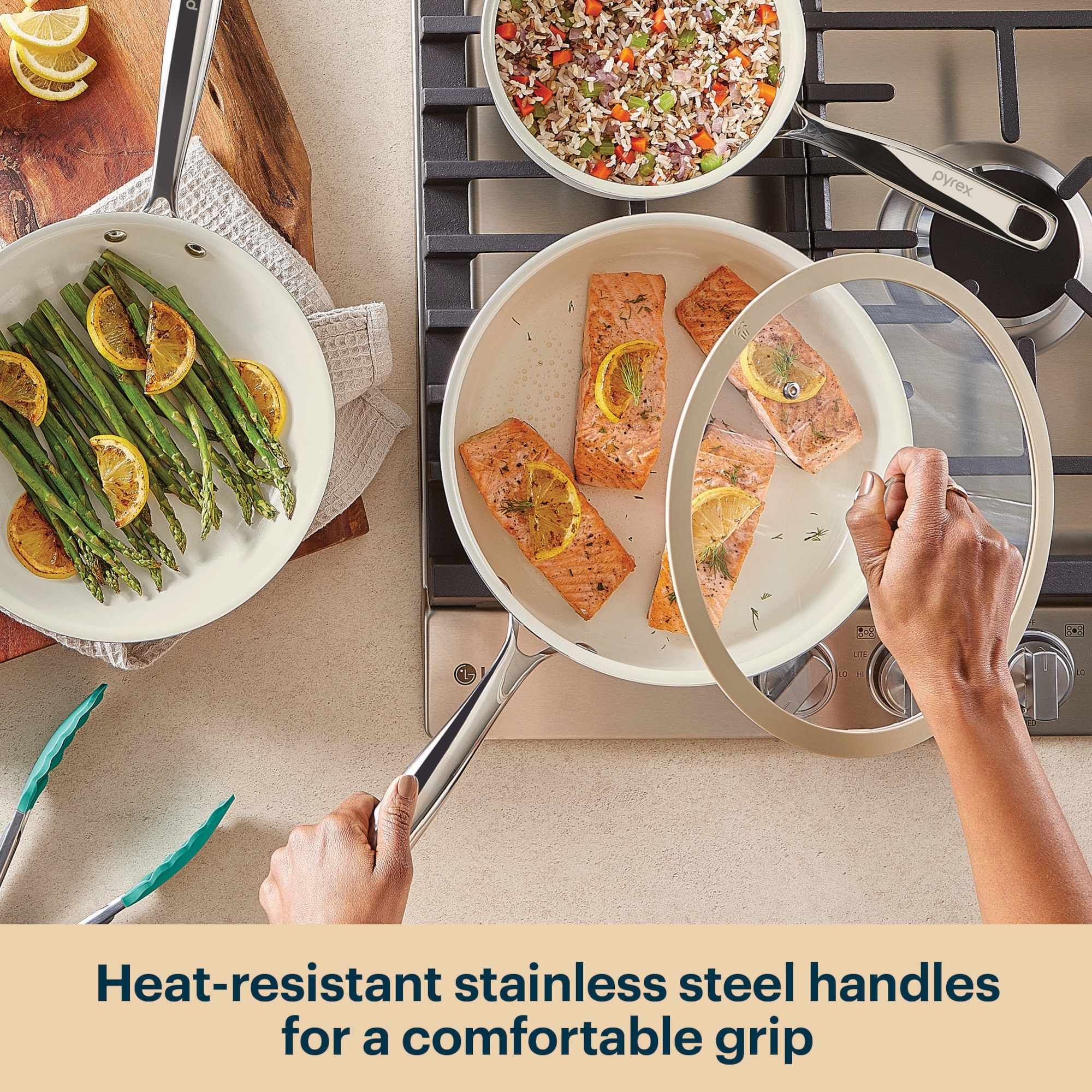 Pyrex® Ceramic Cookware 8-Piece Set - Image 4