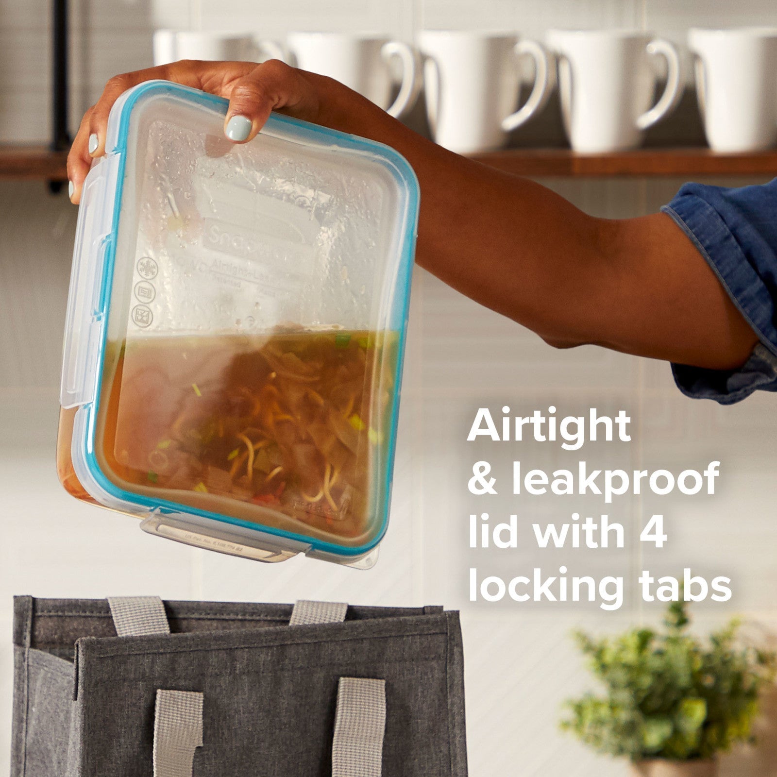 Snapware® Total Solution® Pyrex® Glass 8-cup Rectangle Food Storage with Plastic Lid - Image 3