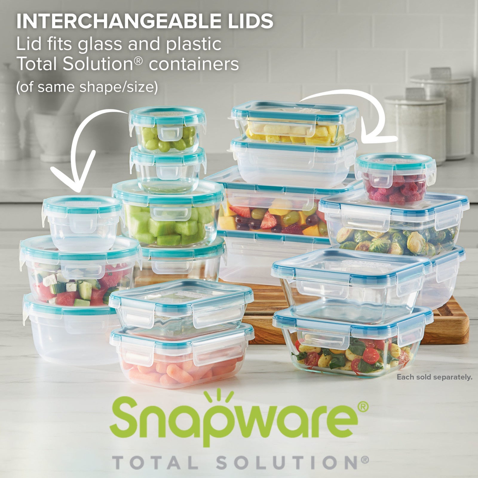 Snapware® Total Solution® Pyrex® Glass 8-cup Rectangle Food Storage with Plastic Lid - Image 5