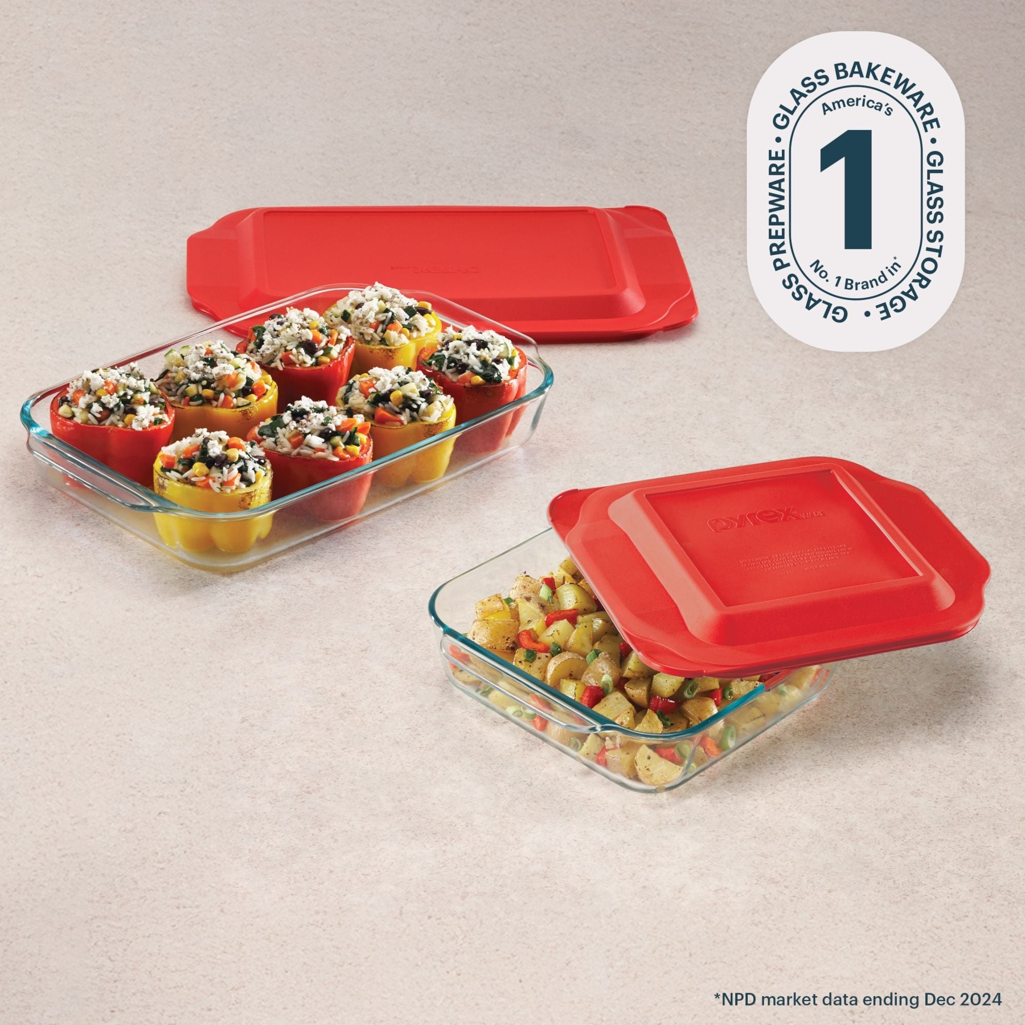 Pyrex® Basics 4-piece Glass Bakeware Set - Image 4